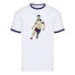 England No4 Midfield Star Illustration Football Ringer T-Shirt