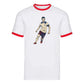 England No4 Midfield Star Illustration Football Ringer T-Shirt