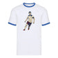 England No4 Midfield Star Illustration Football Ringer T-Shirt