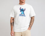 Stitch T-Shirt, Cute Alien Oversized Tee for Fans,100% Organic Cotton Unisex Graphic Shirt, Cool Cartoon Shirt for Stitch Lovers M8404