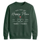 Elegant Happy Place Personalised For him For her gift sweatshirt