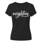 Elegant Hashtag Eighteen 18th Birthday Ladies T-Shirt