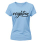 Elegant Hashtag Eighteen 18th Birthday Ladies T-Shirt