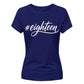 Elegant Hashtag Eighteen 18th Birthday Ladies T-Shirt