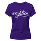 Elegant Hashtag Eighteen 18th Birthday Ladies T-Shirt