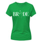 Elegant Ring Finger Graphic Engagement Bride Ladies T-Shirt