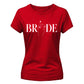 Elegant Ring Finger Graphic Engagement Bride Ladies T-Shirt