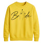 Elegant Script Ring Finger Graphic Bride Unisex Sweatshirt