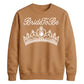 Elegant Tiara Crown Pearl Graphic Bride Unisex Sweatshirt