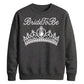 Elegant Tiara Crown Pearl Graphic Bride Unisex Sweatshirt