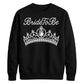 Elegant Tiara Crown Pearl Graphic Bride Unisex Sweatshirt