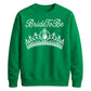 Elegant Tiara Crown Pearl Graphic Bride Unisex Sweatshirt