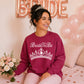 Elegant Tiara Crown Pearl Graphic Bride Unisex Sweatshirt