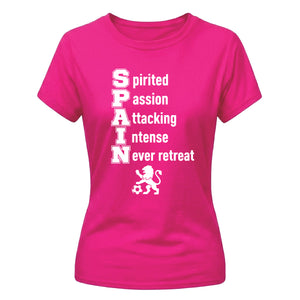 Elite Spain football tournament Ladies Fit t-shirt