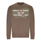 Embrace The Journey Find Inner Light Unisex Sweatshirt