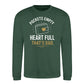 Empty Pockets Full Heart Bold Printed Father Sweatshirt