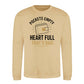 Empty Pockets Full Heart Bold Printed Father Sweatshirt