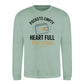 Empty Pockets Full Heart Bold Printed Father Sweatshirt