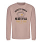 Empty Pockets Full Heart Bold Printed Father Sweatshirt