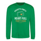 Empty Pockets Full Heart Bold Printed Father Sweatshirt