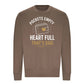 Empty Pockets Full Heart Bold Printed Father Sweatshirt
