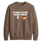 Empty wallet finance humour Funny Memes Unisex Sweatshirt