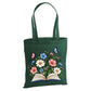 Enchanted floral open book and butterflies cotton Tote Bag