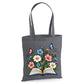 Enchanted floral open book and butterflies cotton Tote Bag