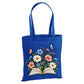 Enchanted floral open book and butterflies cotton Tote Bag