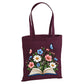 Enchanted floral open book and butterflies cotton Tote Bag