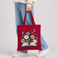 Enchanted floral open book and butterflies cotton Tote Bag