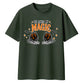 Enchanting crystal ball skeleton Halloween Oversized T-Shirt