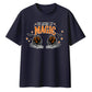 Enchanting crystal ball skeleton Halloween Oversized T-Shirt