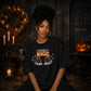 Enchanting crystal ball skeleton Halloween Oversized T-Shirt