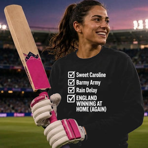 England Home Again Checklist Women Cricket Sweatshirt 2026