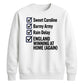 England Home Again Checklist Women Cricket Sweatshirt 2026