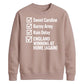 England Home Again Checklist Women Cricket Sweatshirt 2026