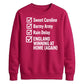 England Home Again Checklist Women Cricket Sweatshirt 2026