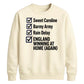 England Home Again Checklist Women Cricket Sweatshirt 2026