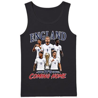 England Supporters Squad Graphic Its Coming Home Men Tank Top