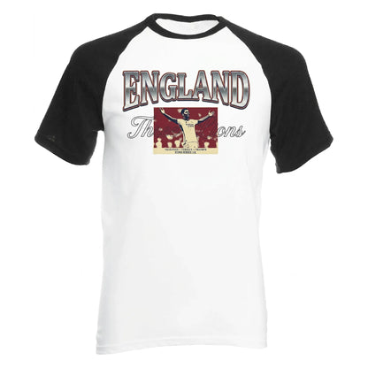England Three Lions Icons Series Football Baseball T-Shirt