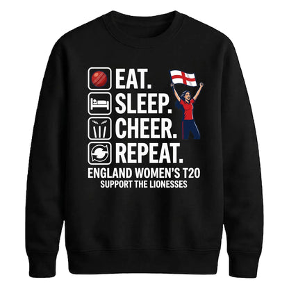 England Women Cheer Squad Women Cricket Sweatshirt - ICC T20 World Cup