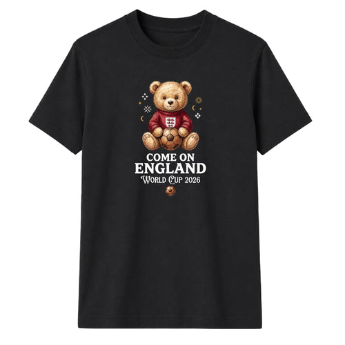England Cup 2026 Bear Printed Unisex T-Shirt
