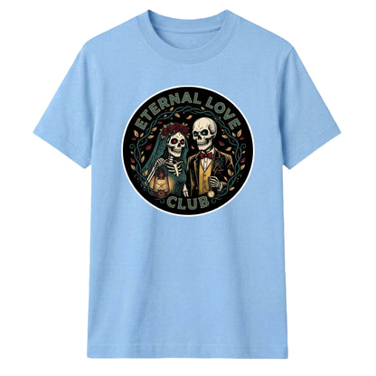 Eternal Love Skeleton Emblem Bride Groom Unisex T-Shirt