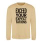 Exceed Your Expectations Slogan Unisex Sweatshirt