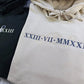 Personalise Embroider Initial Hoodie,1st Anniversary Roman Numeral Date Jumper, Customize Matching Embroidered Hoody, Unique Gift For Couple