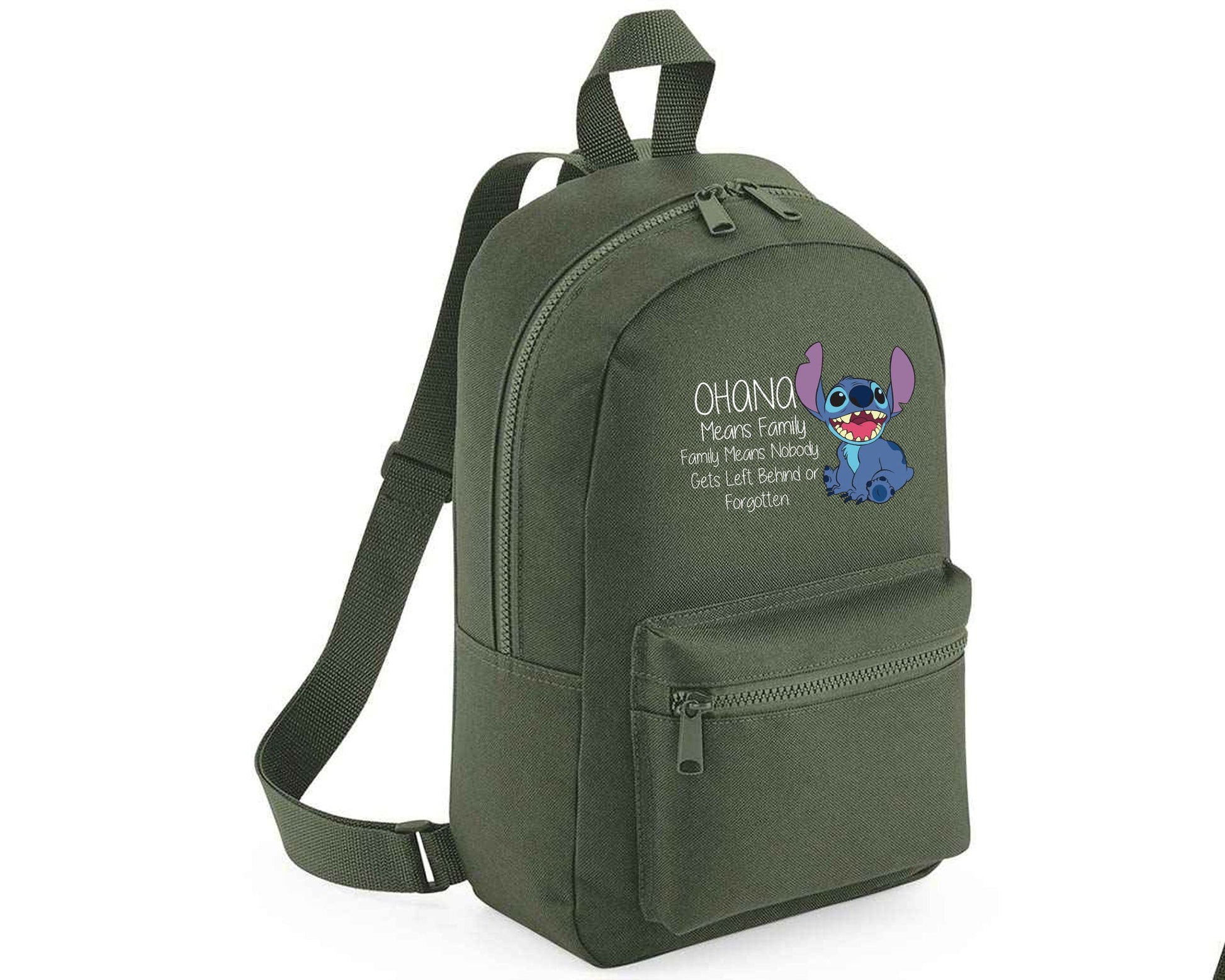 Stitch Bag, Cute Funny Quote Design Bagpack, Lilo & Stitch Lovers Gift For Kids & Teens, 600D Polyester Bag M8405