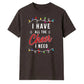Fairy Lights Slogan Print Festive Christmas Unisex T-Shirt