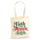 Faith Is The Reason Christian Holiday Christmas Tote Bag