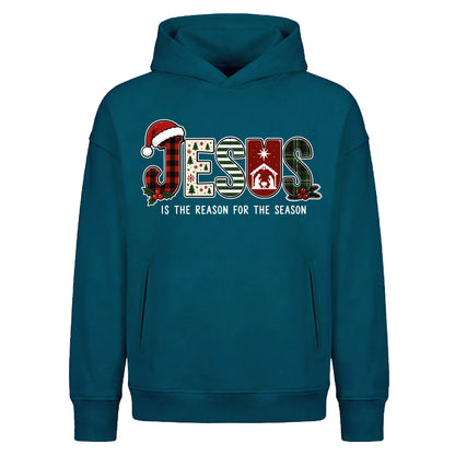 Faithful Jesus Reason Scripture Christmas Oversized Hoodie